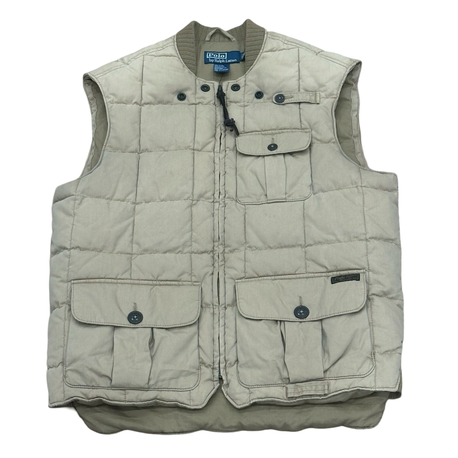 Vintage padded polo Ralph Lauren fisherman vest