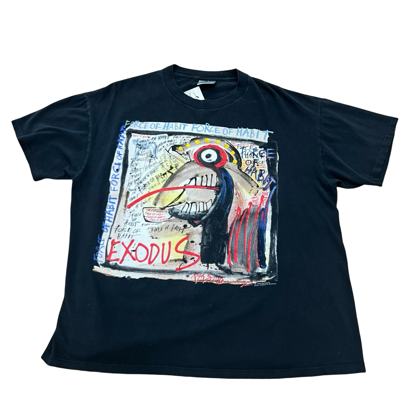 Vintage Exodus "Force of Habit" Ralph Steadman 1992 T-Shirt SZ L