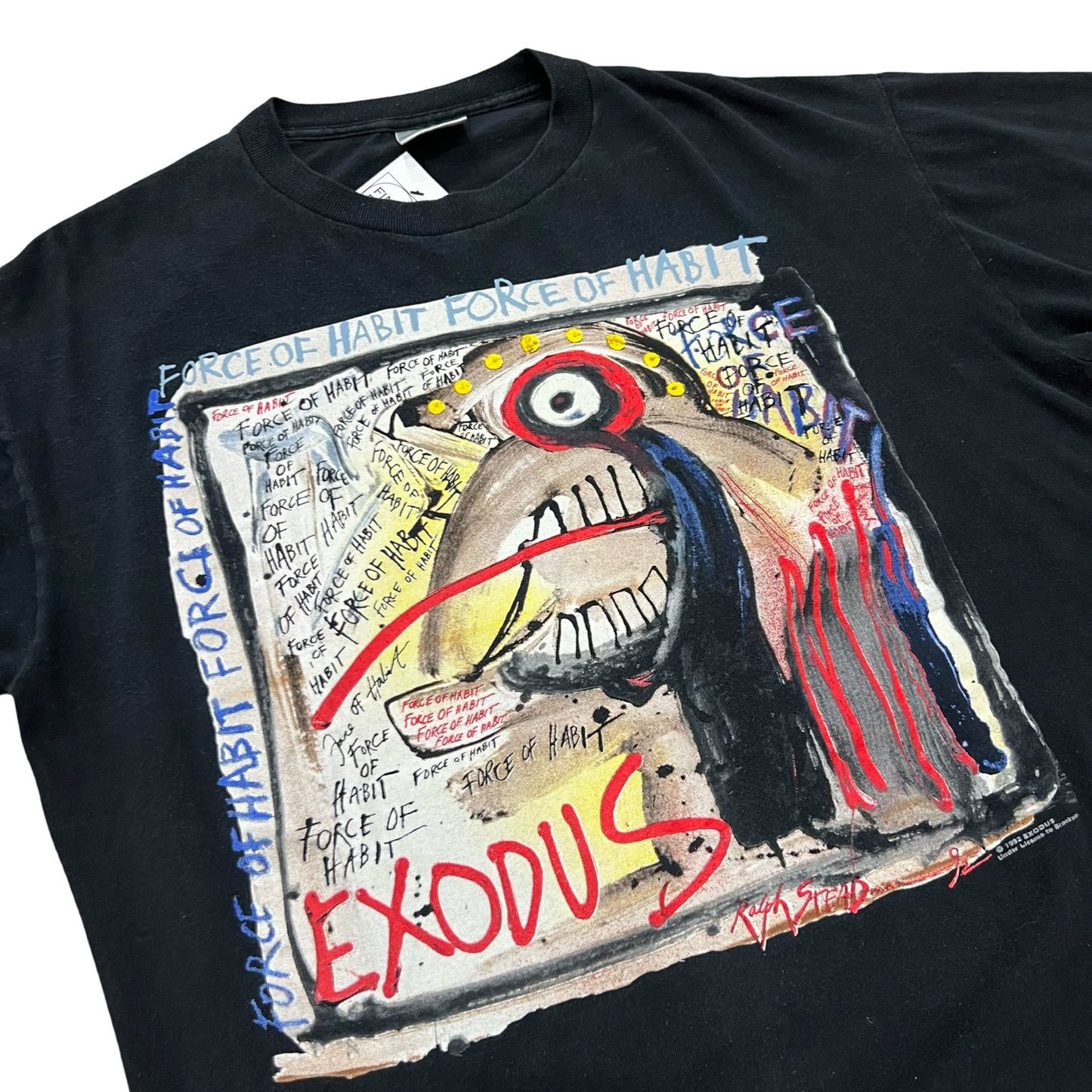 Vintage Exodus "Force of Habit" Ralph Steadman 1992 T-Shirt SZ L