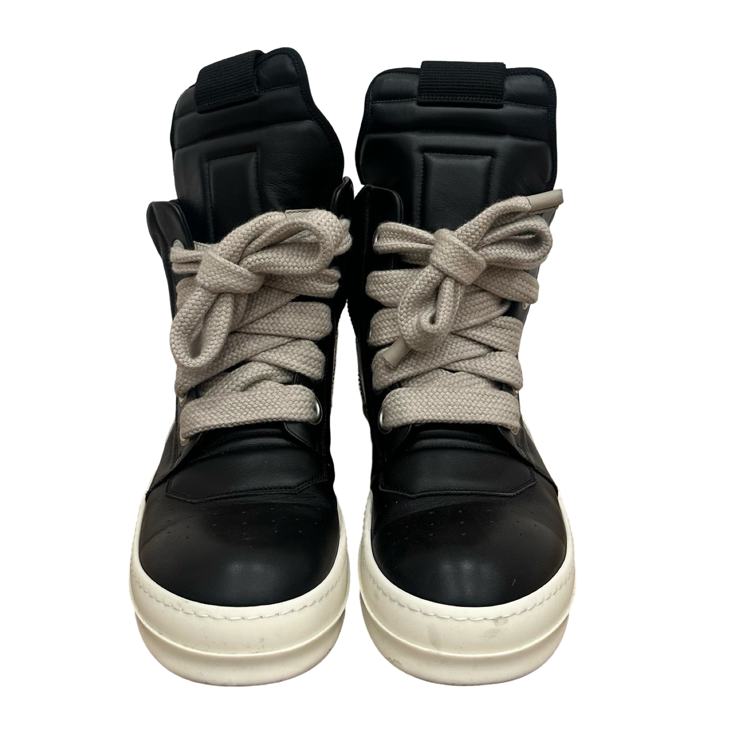 Rick Owens Lambskin Jumbo Lace Geobaskets Sz 42