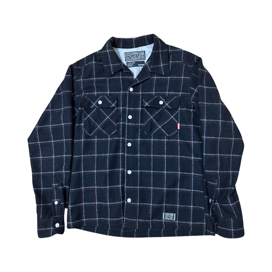 NBHD Japan Black  Flannel Sz Large