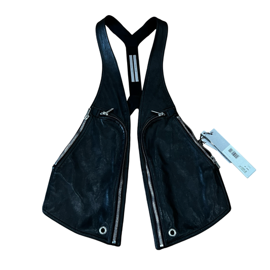 Rick Owens Bahaus Leather Vest EDFU SS23 SZ 48