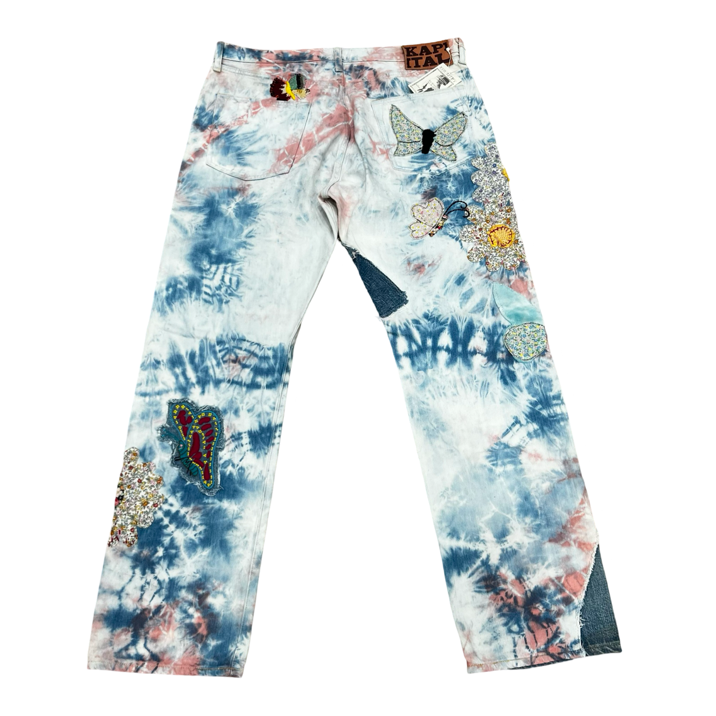 Kapital Tie Dye Papillon Butterfly Denim NWT SZ 38