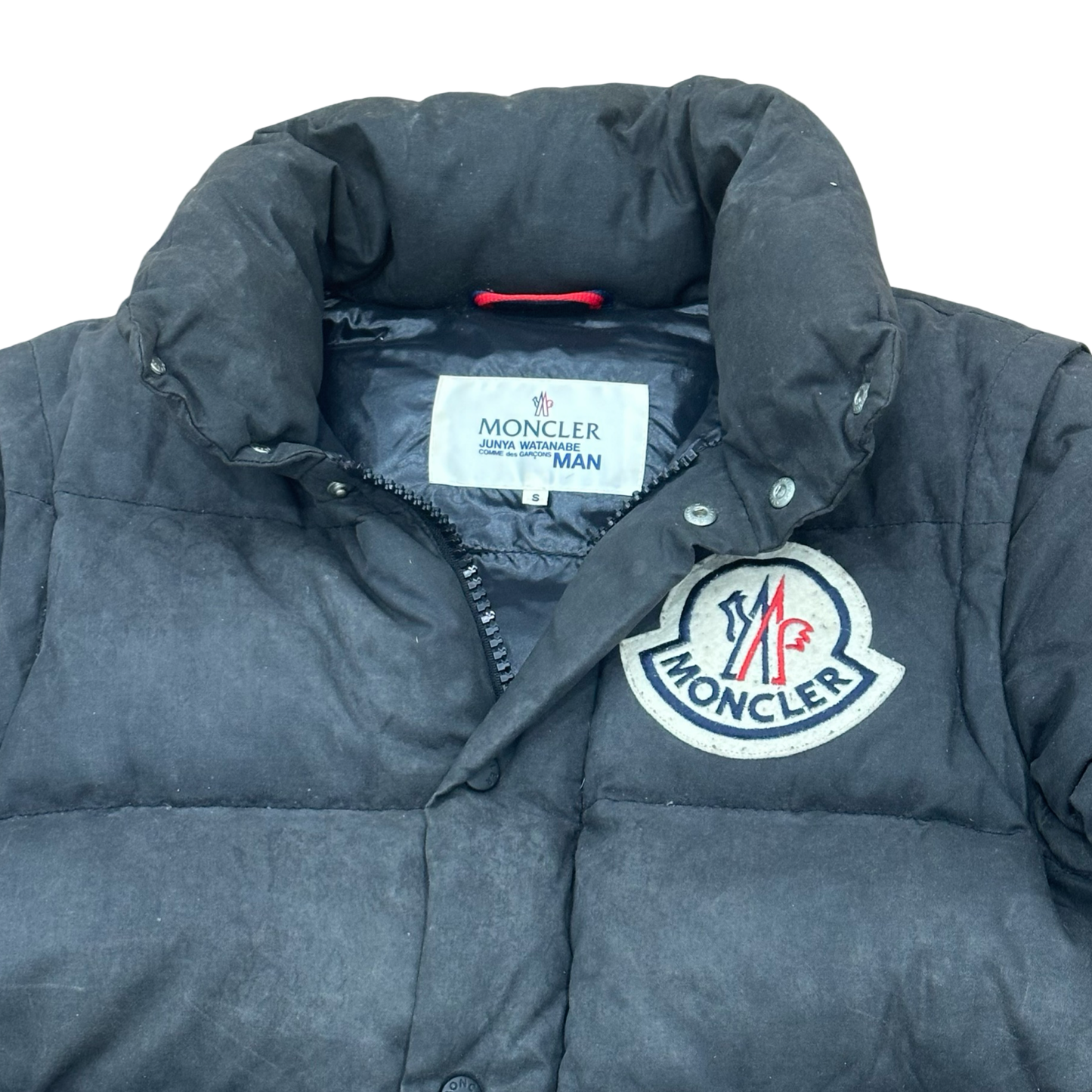 Junya Watanabe x Moncler Waxed Zip-off  Puffer Jacket Sz Medium