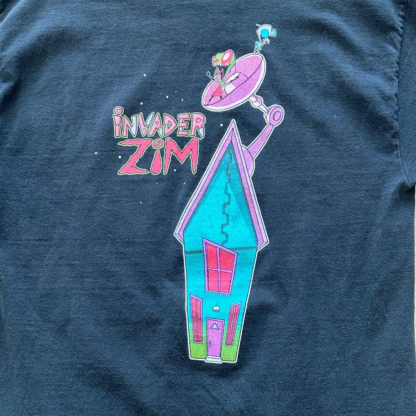 Vintage Invader Zim House Graphic T-Shirt SZ L