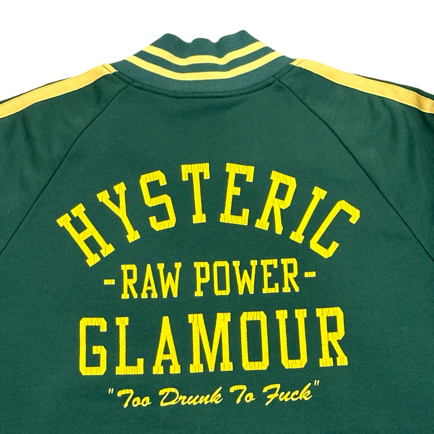 Hysteric Glamour ‘Raw Power/too Drunk to Fuck’ Track Top Sz Medium