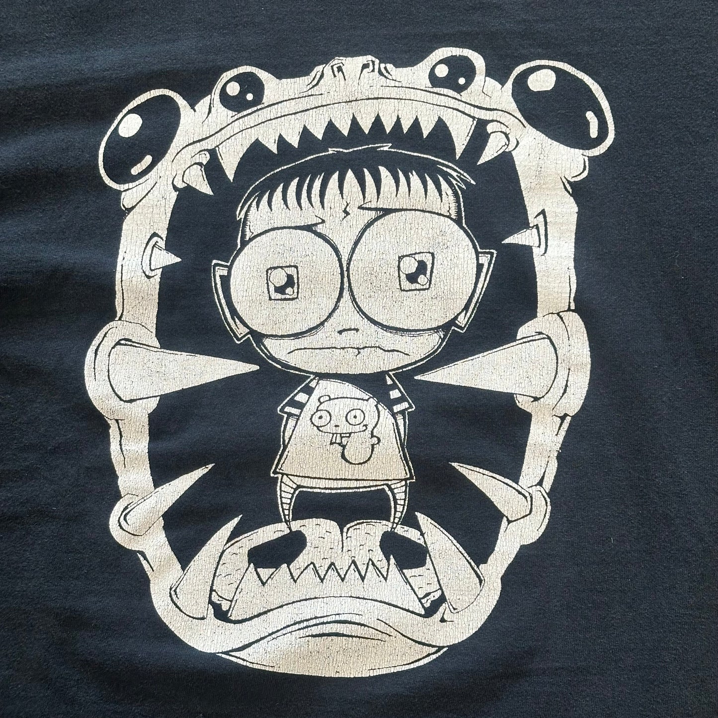 Vintage SQUEE! Johnny the Homicidal Maniac Invader Zim Artist T-Shirt SZ L