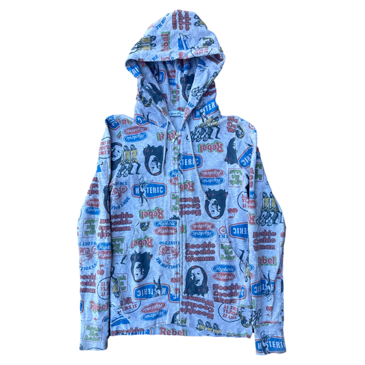 Hysteric Glamour Highway-sign Print Hoodie Sz Small