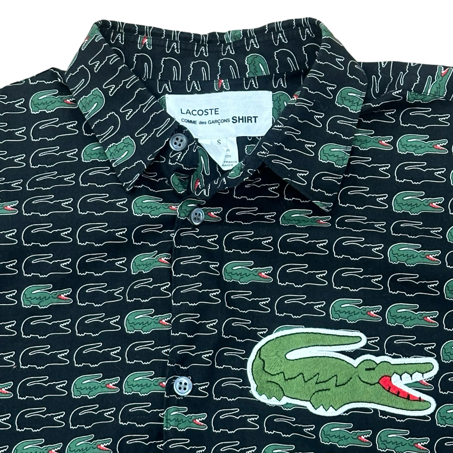 Comme des garçons x Lacoste Button-up Sz Small