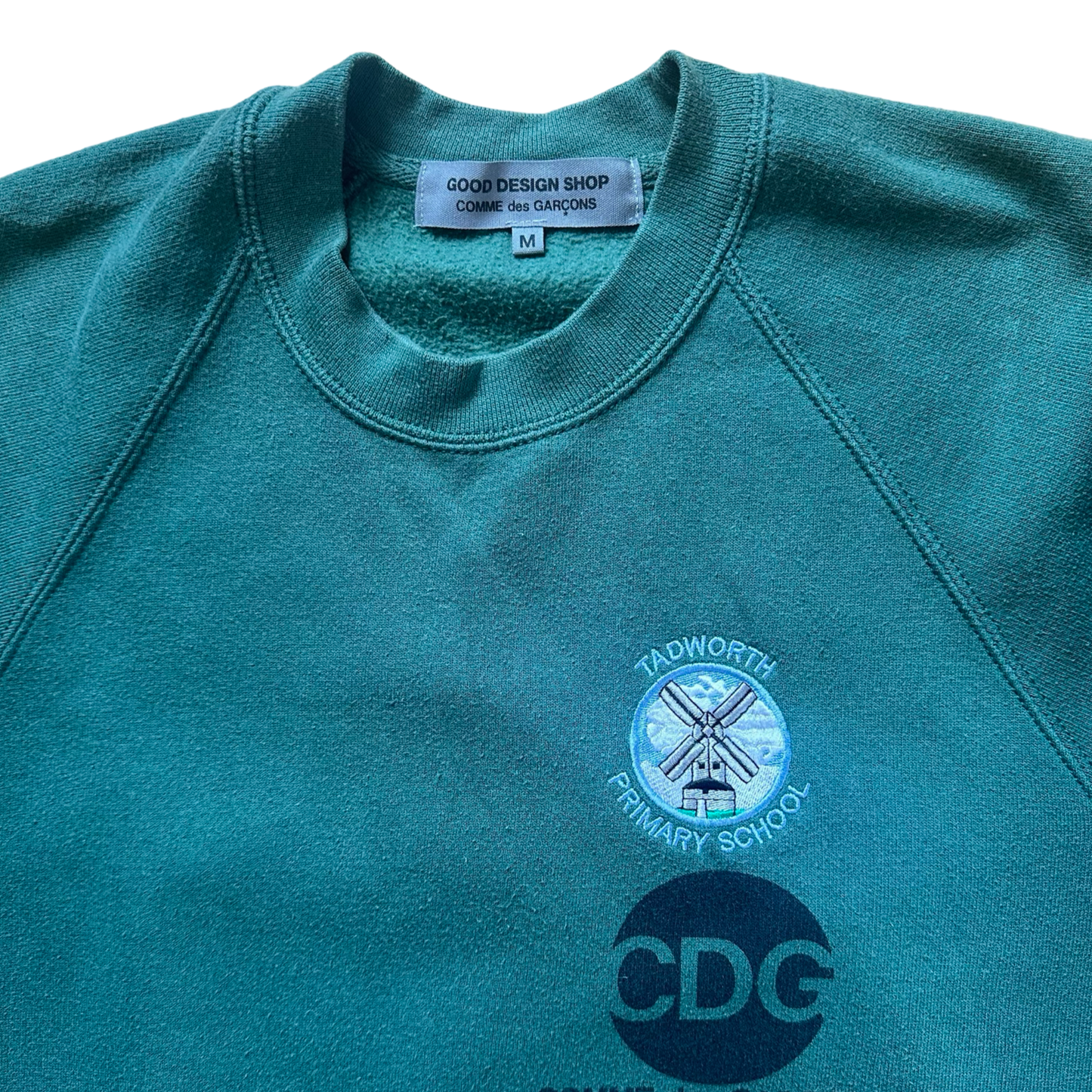 Comme Des Garçon “Good Design Shop” “TadWorth Primary School” Crewneck AW15 Sz Medium