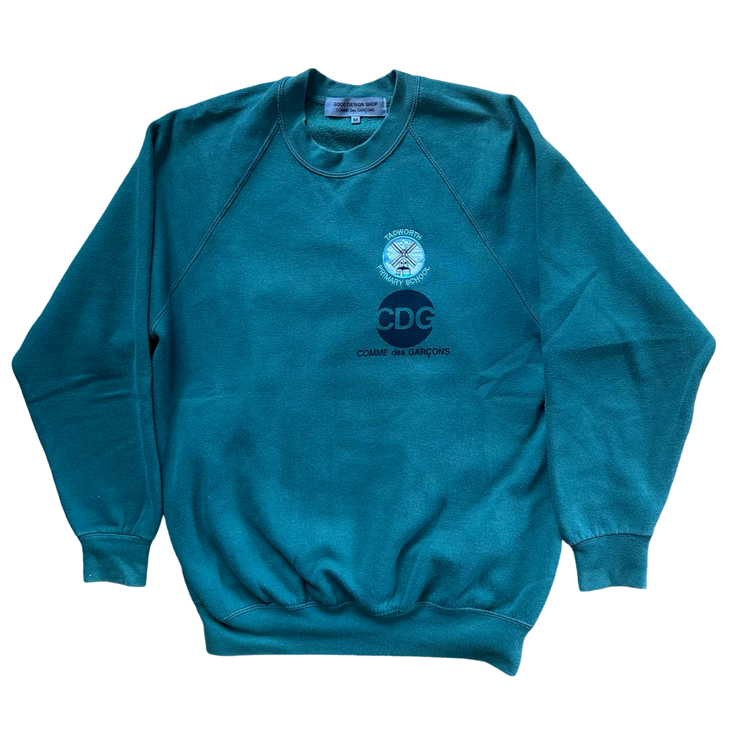 Comme Des Garçon “Good Design Shop” “TadWorth Primary School” Crewneck AW15 Sz Medium