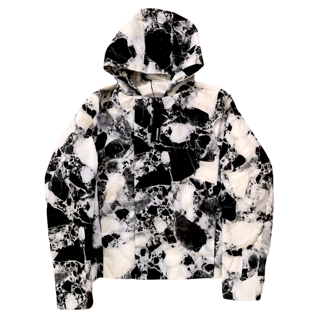 Jil Sander by Raf Simons Marble Print Parka AW08 Sz 53