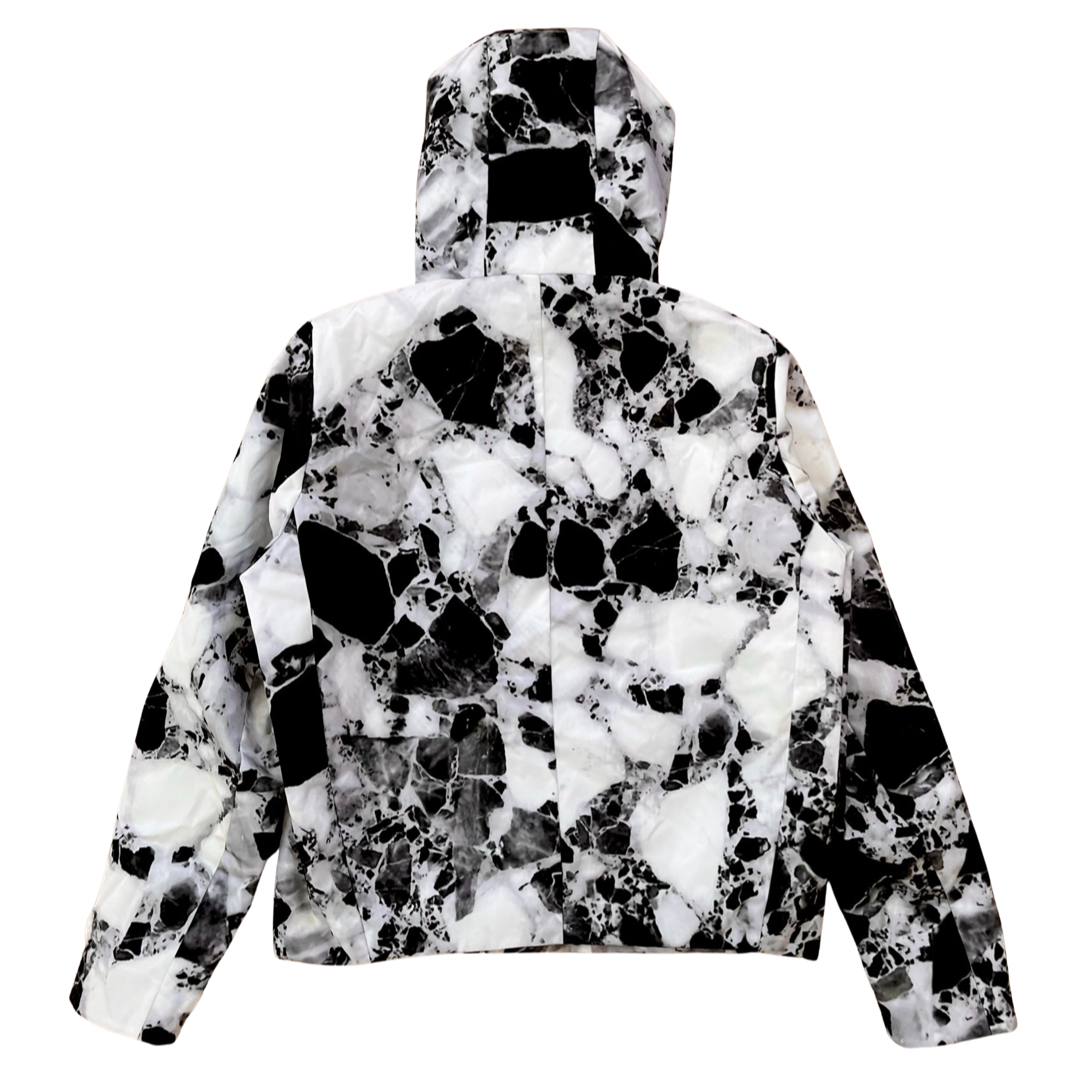 Jil Sander by Raf Simons Marble Print Parka AW08 Sz 53