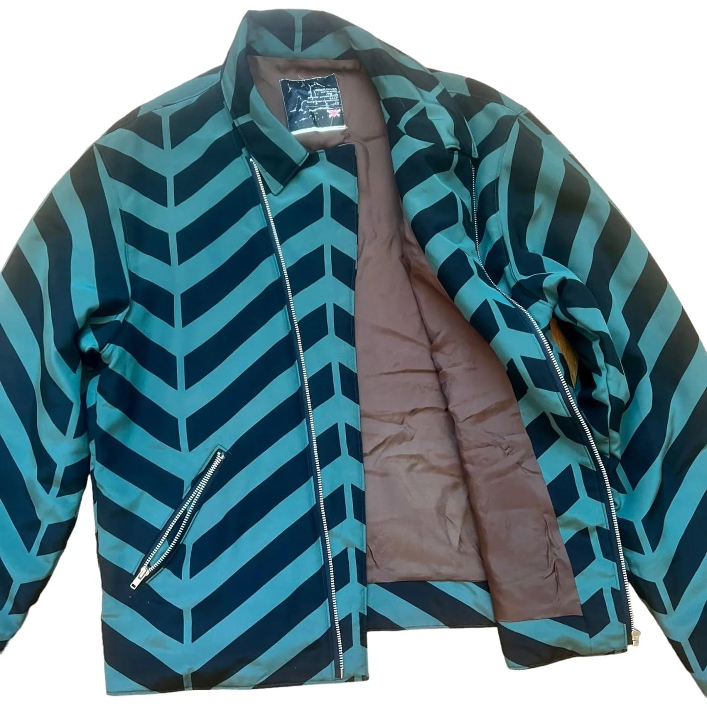 Undercover Polyamide Chevron Biker Jacket AW01 Sz Large