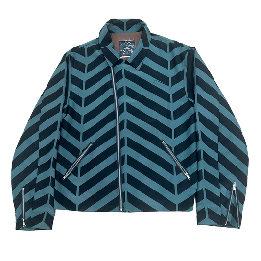 Undercover Polyamide Chevron Biker Jacket AW01 Sz Large