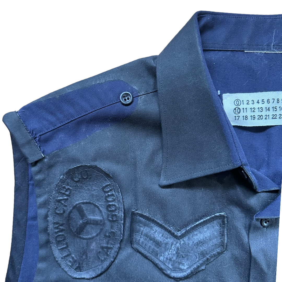 Maison Martin Margiela Painted Officer Vest 010/Artisanal SS03 Sz 48