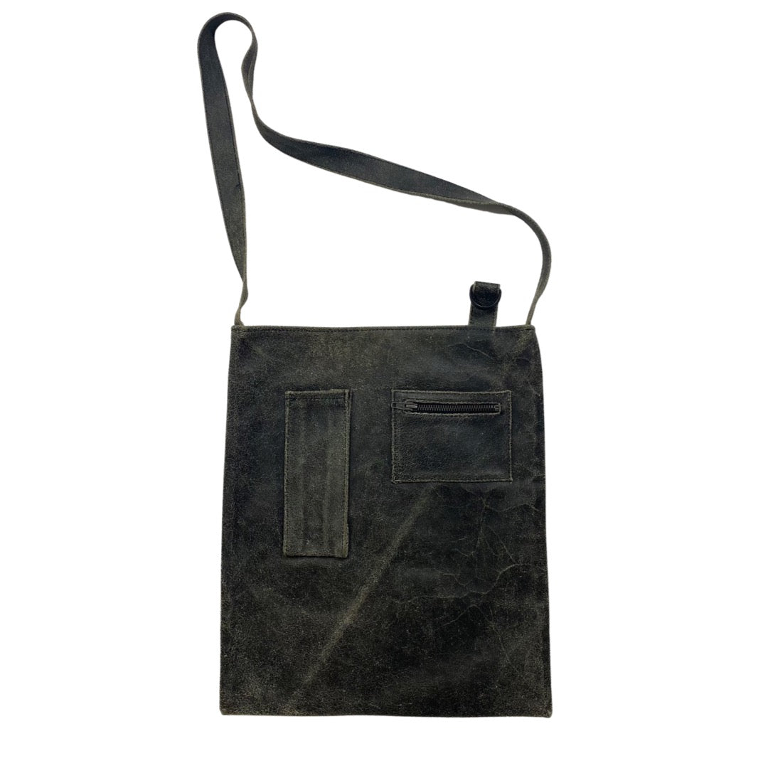 Raf Simons Blistered Leather Cargo Tote A/W02 “Virginia Creeper”