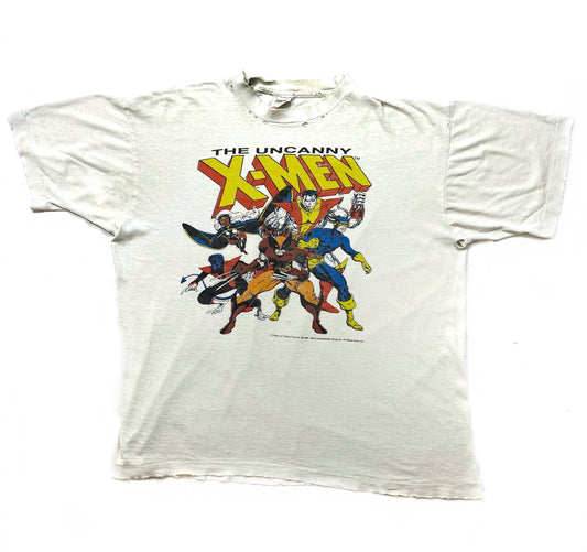 INQUIRE “THE UNCANNY X-MEN” t-shirt from 1989 Large