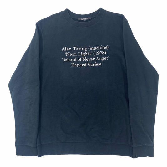 Raf Simons “Alan Turing…” Crewneck AW05-06 “History of the World” Sz 48