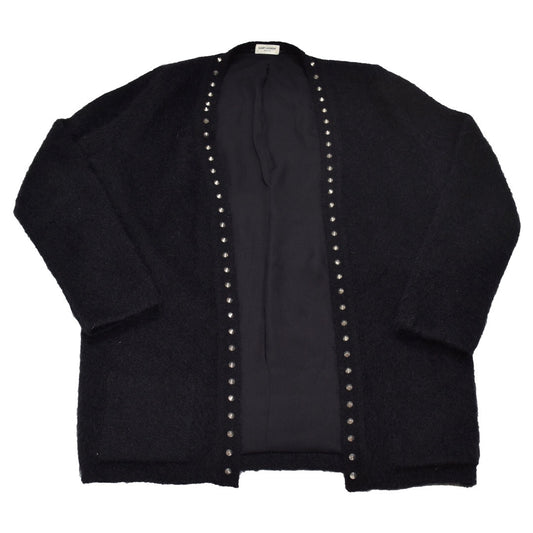 Saint Laurent mohair studded cardigan Medium